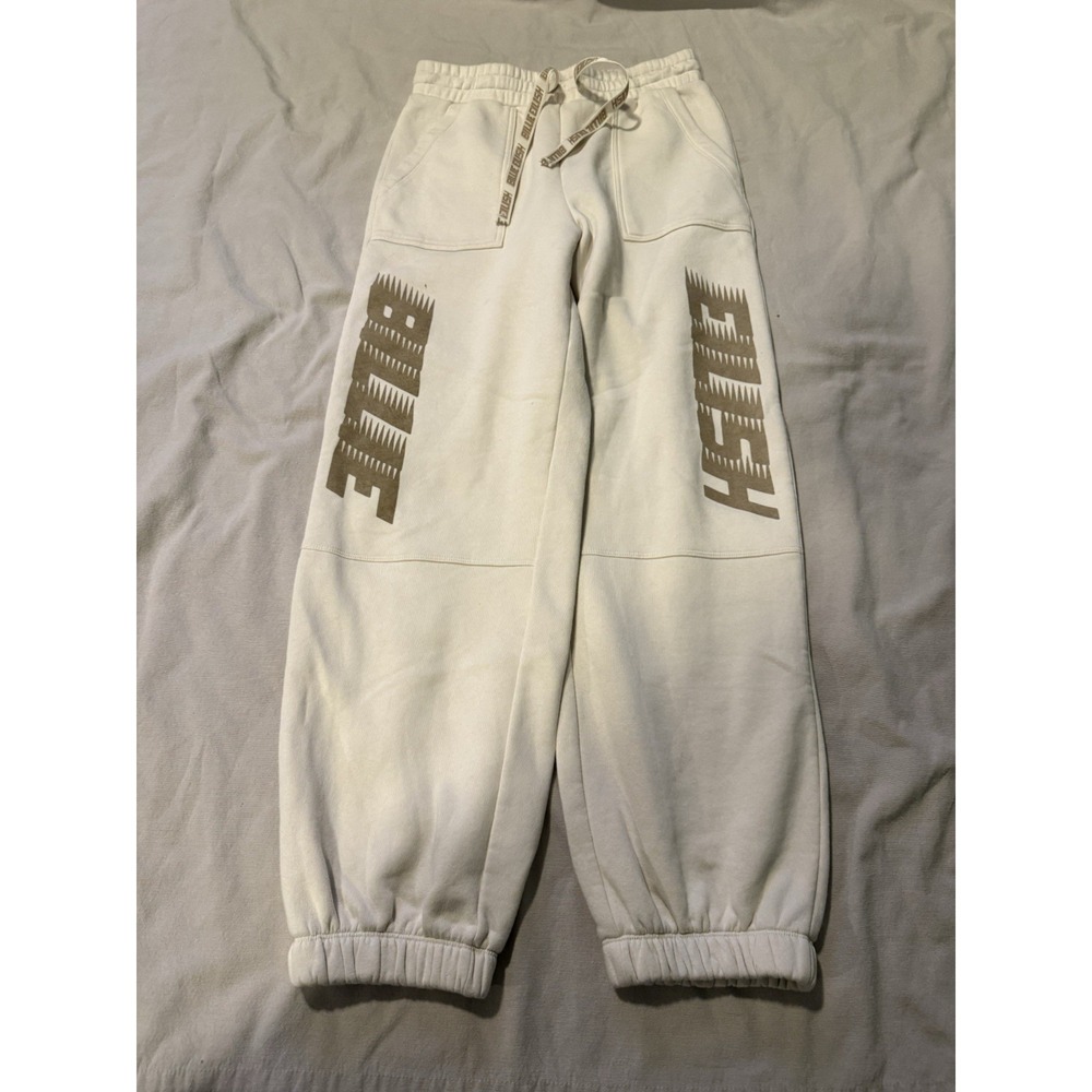Billie Eilish H & M Divided Jogger Sweatpants Women's Beige Size S